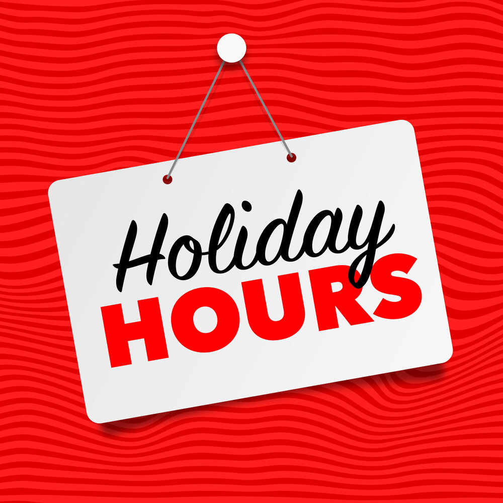 Holiday Hours