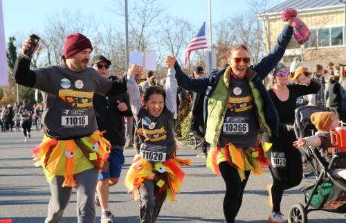 Family fun at the Turkey Trot