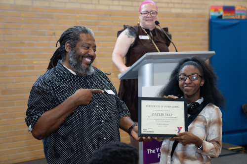 Daylin at New Horizons ceremony 
