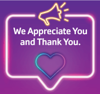 We appreciate you