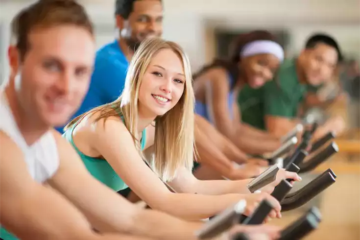 Cycle group exercise class