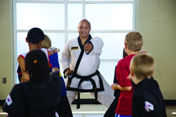 Martial arts class