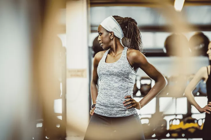 woman exercising
