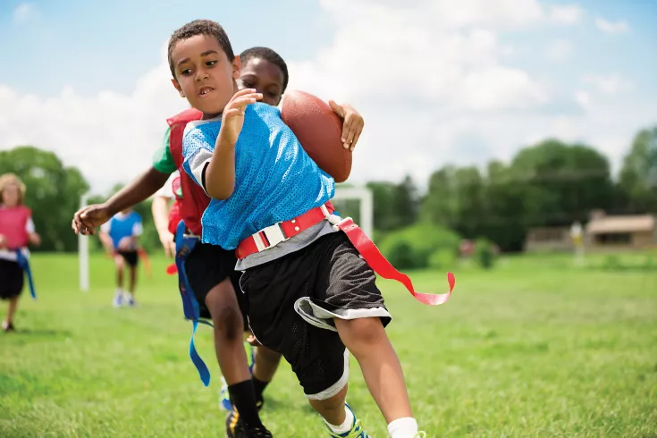 Flag football game
