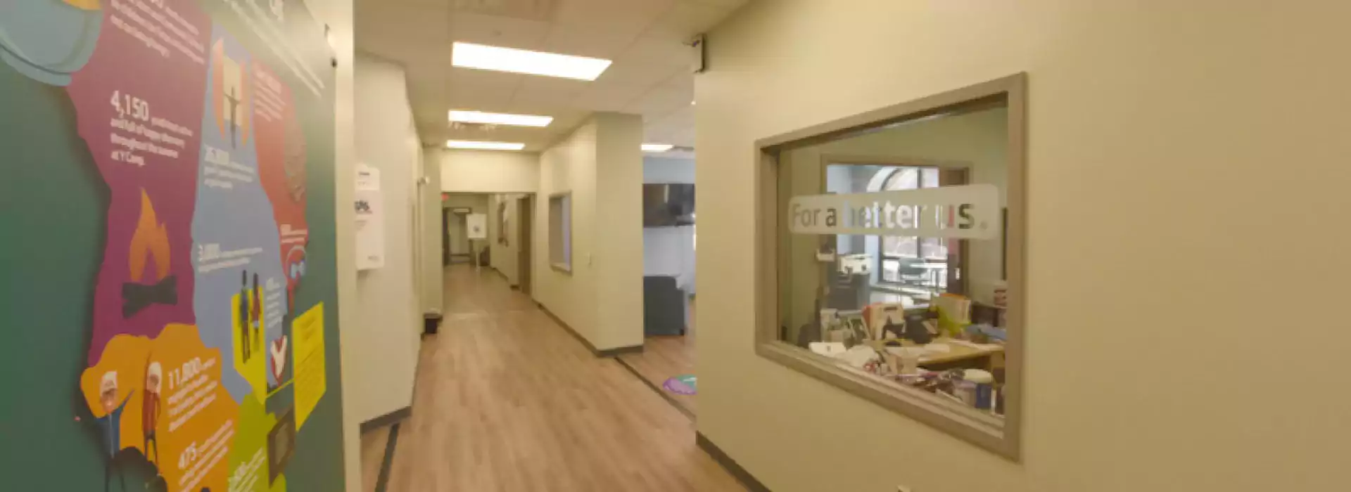 Druid Hill Y hallway