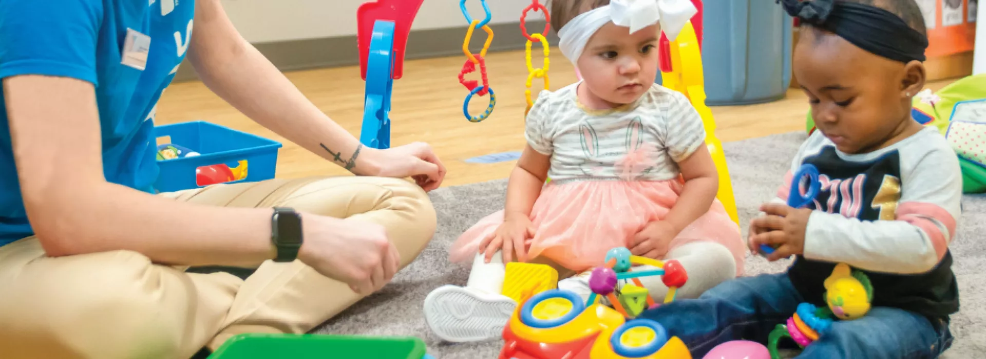 Toddlers playing together