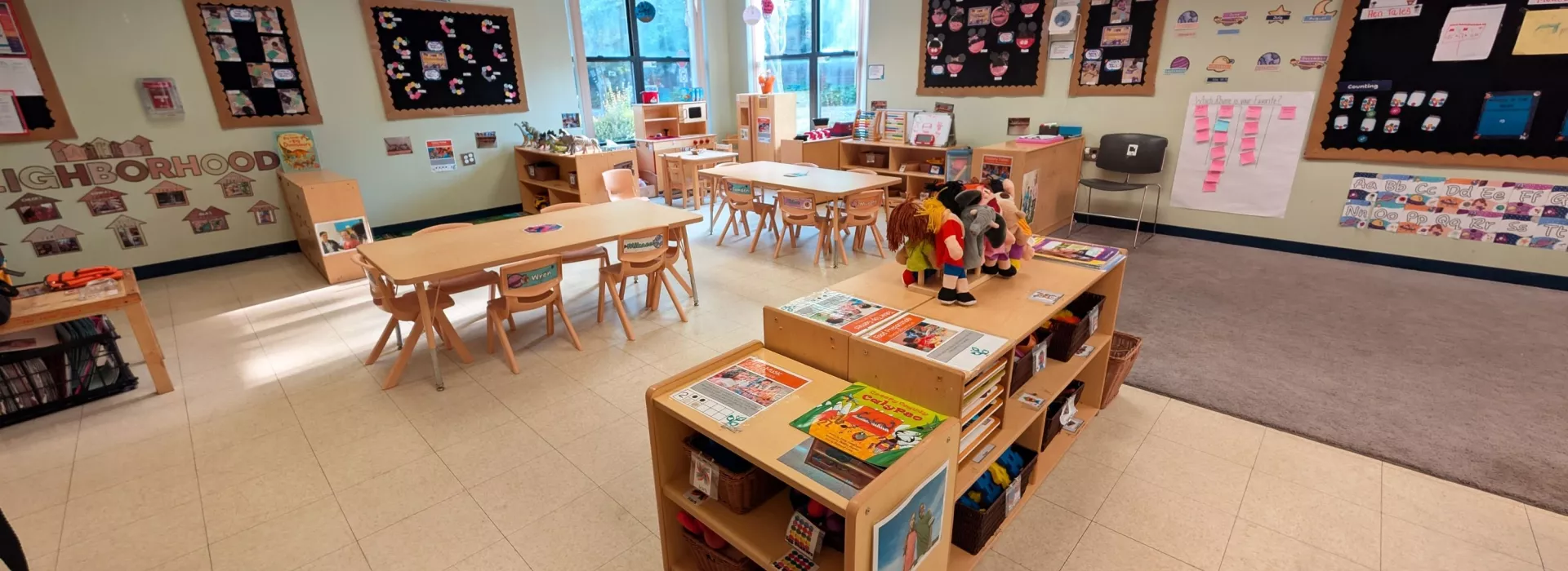 UMBC Y Preschool classroom
