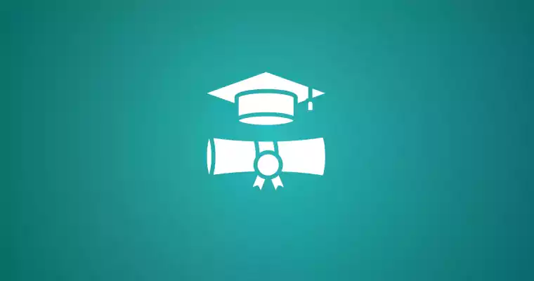 Illustration of graduation cap and gown