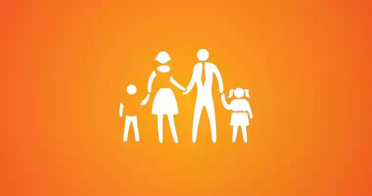 Illustration of a family