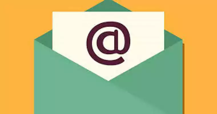 A photo of an email graphic